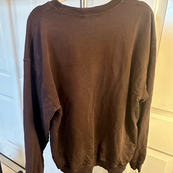 The Mayfair Group Athletic Club Crewneck Sweatshirt Brown One Size - Picture 2 of 5